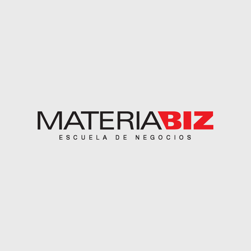 Logotipo Materia Biz. Escuela de negocios.